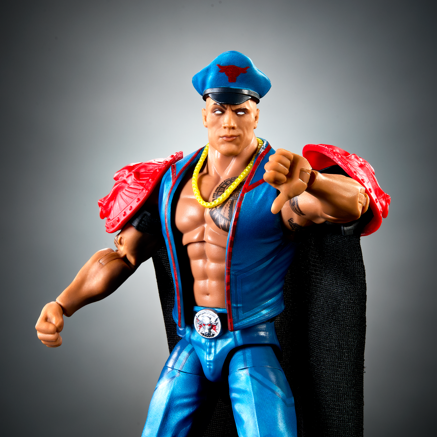 2026 WWE x Street Fighter Elite Collection Series 4 "Final Boss" The Rock as M. Bison [Player Two]