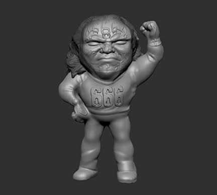 2024 Really Weird Wrestling Grapple Gang Series 1 La Rebelión: Mecha Wolf, Bestia 666 & Damián 666 [Flesh]