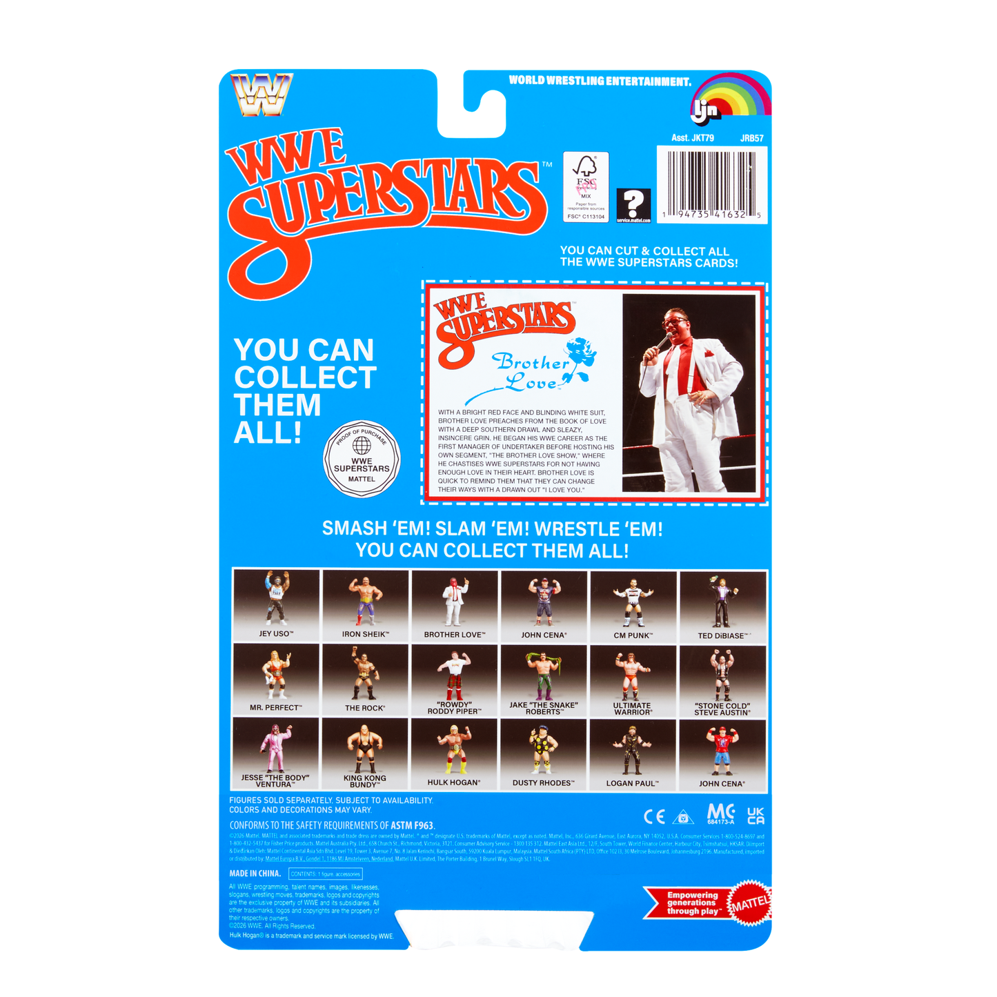 2027 Mattel LJN WWE Superstars Series 5 Brother Love