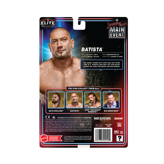 2027 WWE Mattel Elite Collection Saturday Night's Main Event Series 3 Batista