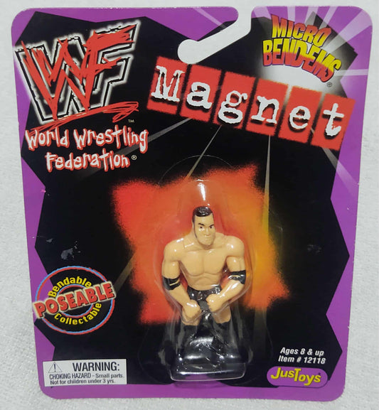 1999 WWF Just Toys Micro Bend-Ems Magnet The Rock