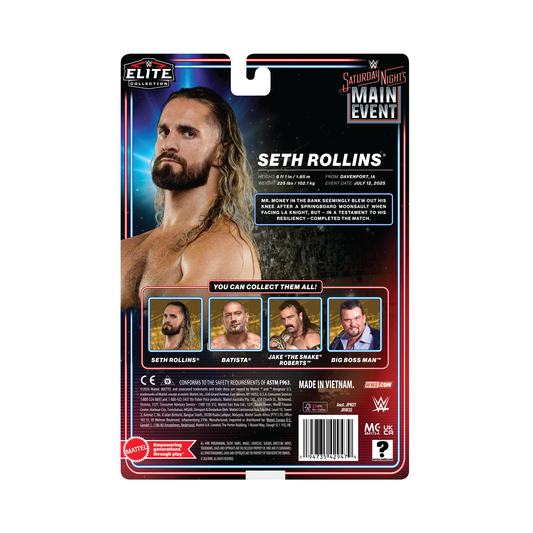 2027 WWE Mattel Elite Collection Saturday Night's Main Event Series 3 Seth Rollins