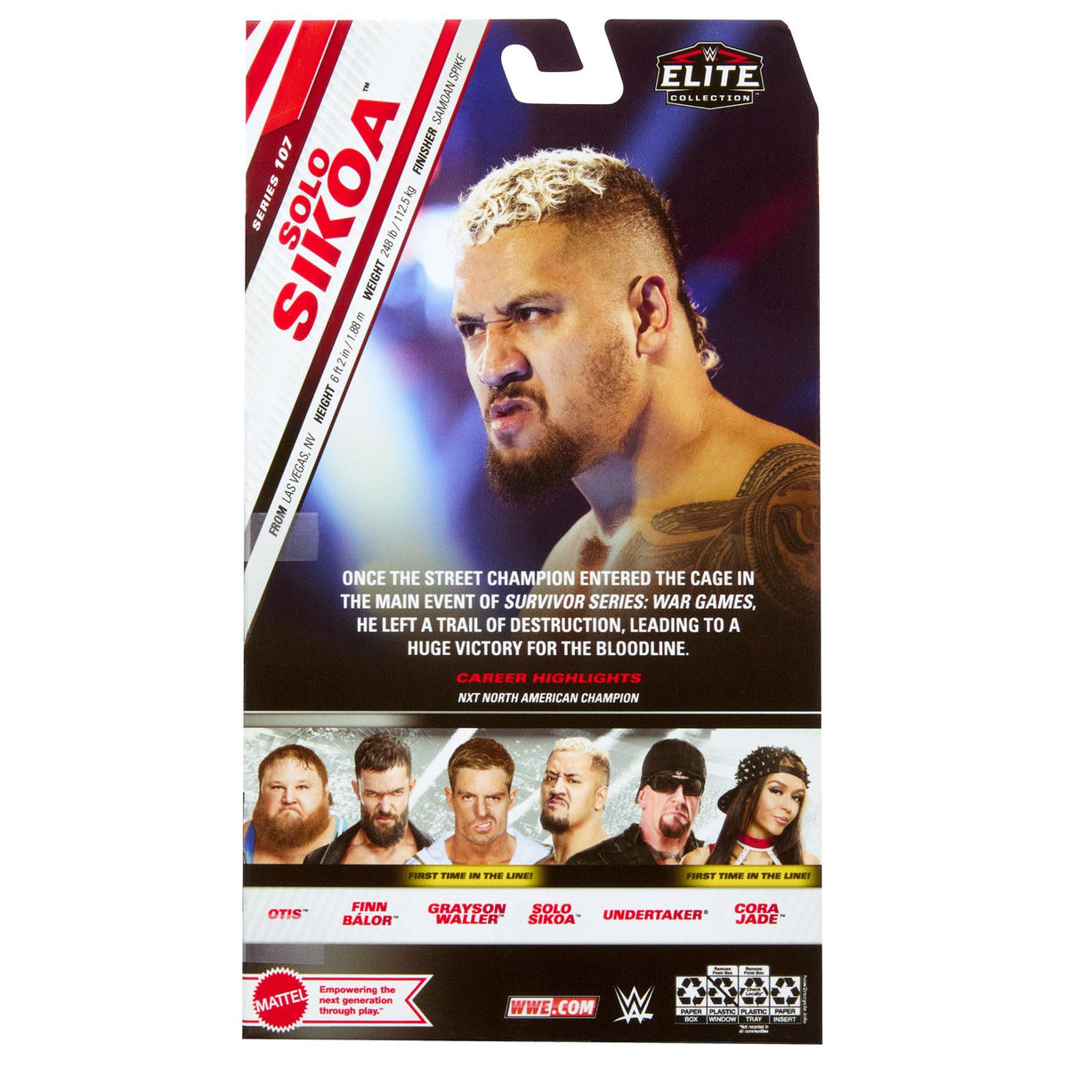 2024 WWE Mattel Elite Collection Series 107 Solo Sikoa – Wrestling Figure  Database
