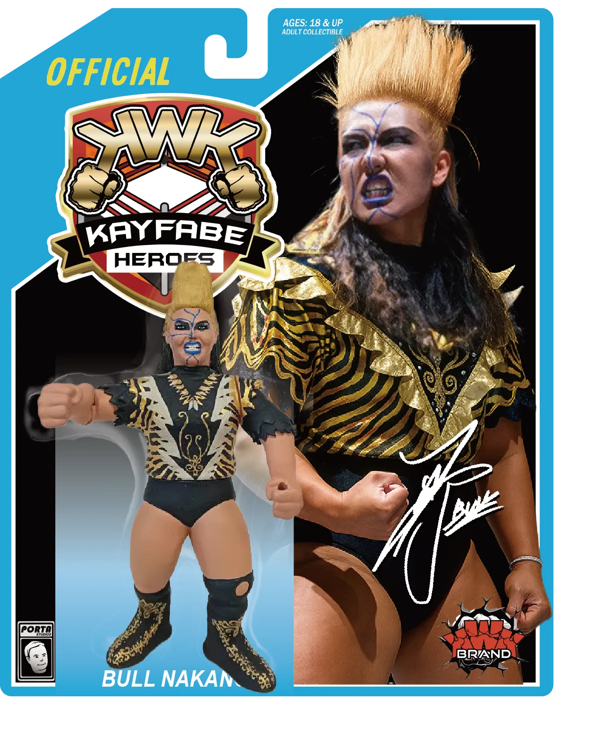 KWK Kayfabe Heroes Series 4 Bull Nakano [Blue Card Variant]