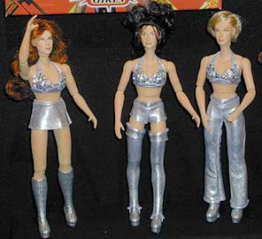 Unreleased WCW Toy Biz 12" Collector Edition Nitro Girls 3-Pack: Spice, Fyre & Kimberly