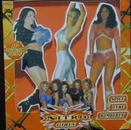 Unreleased WCW Toy Biz 12" Collector Edition Nitro Girls 3-Pack: Spice, Fyre & Kimberly