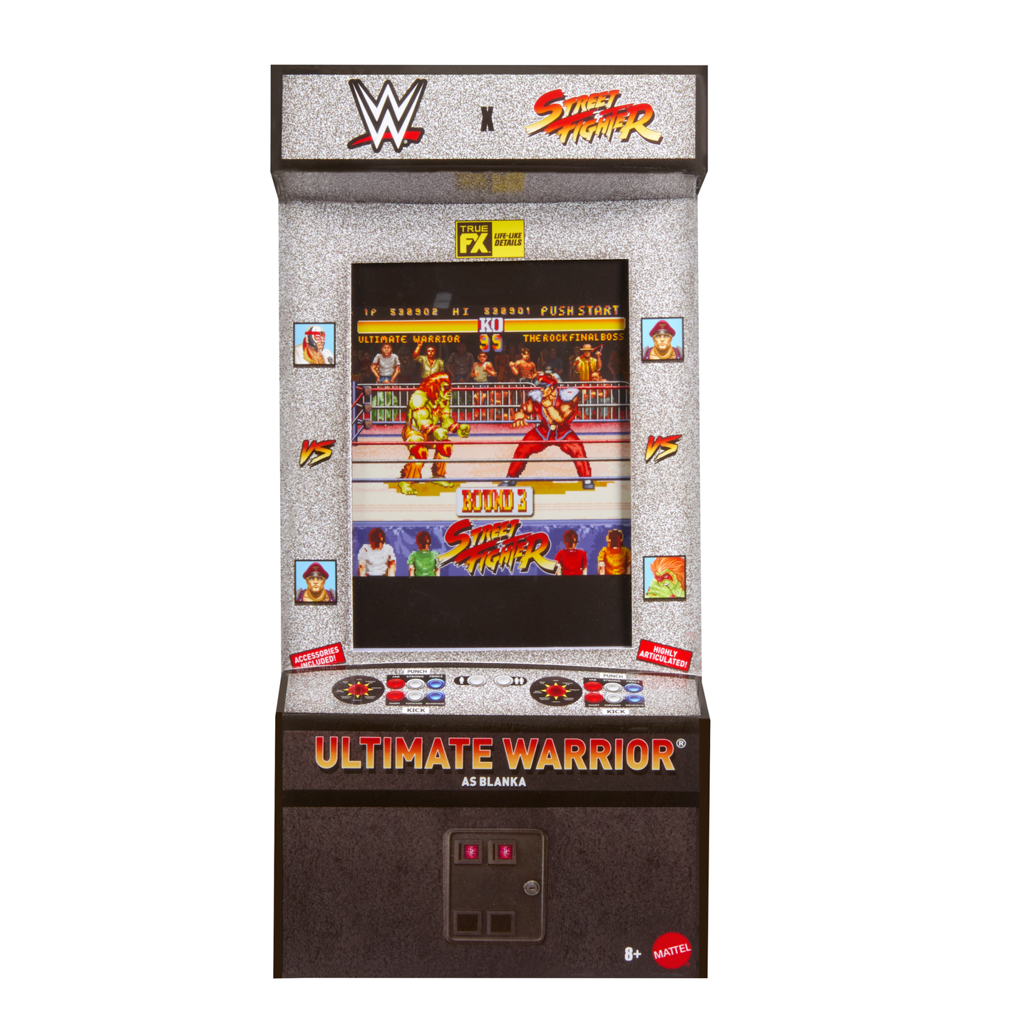 2026 WWE x Street Fighter Elite Collection Series 1 Ultimate Warrior as Blanka [Exclusive]