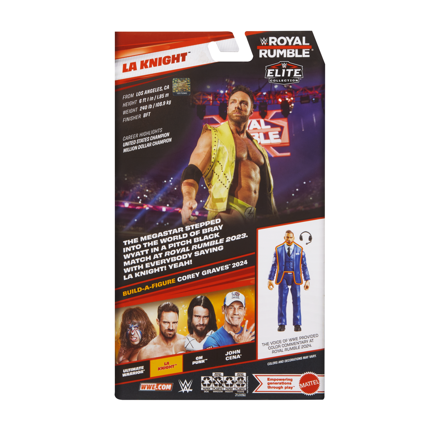 2025 WWE Mattel Elite Collection Royal Rumble Series 7 LA Knight