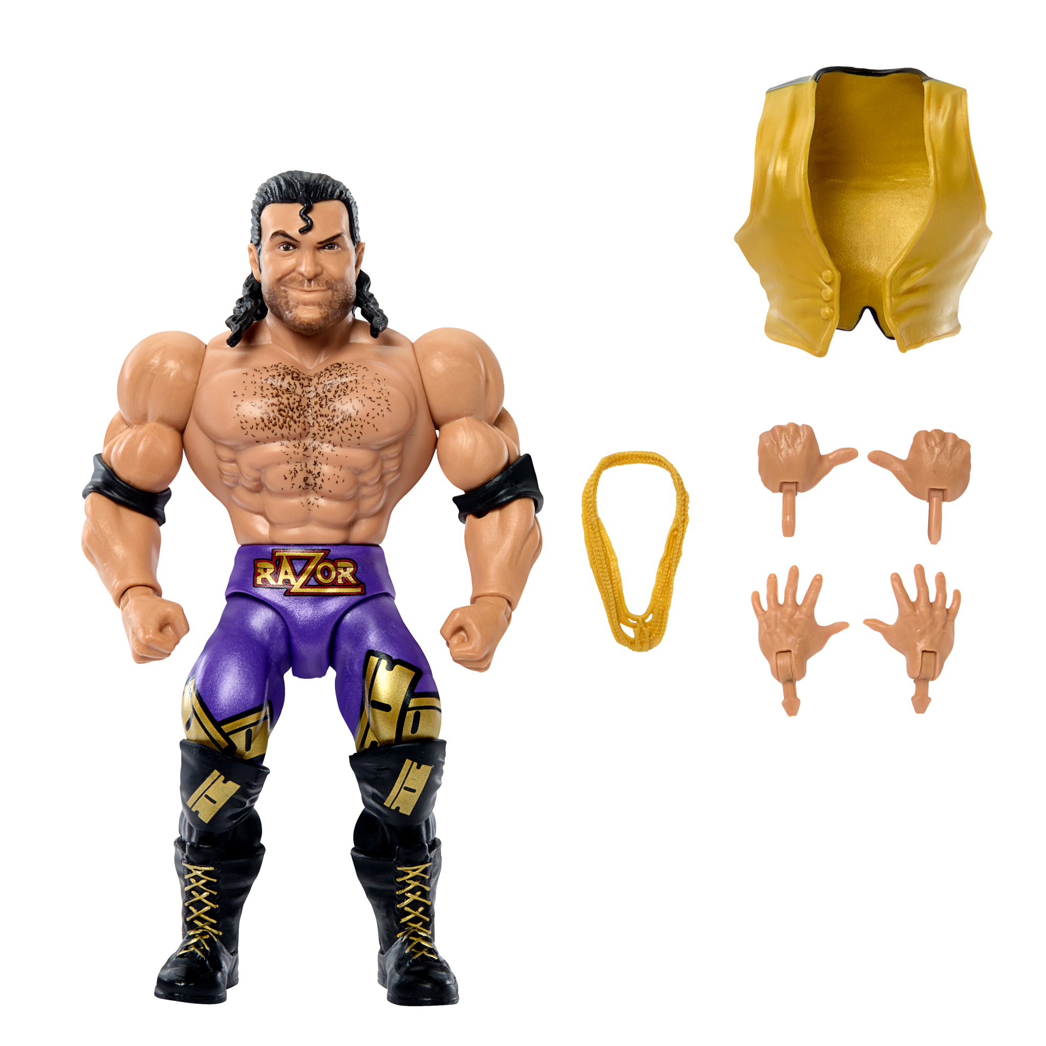 Mattel Razor Ramon Custom Wwf 2024 WWE Mattel Superstars Series 11 Razor Ramon [Exclusive, Chase ...