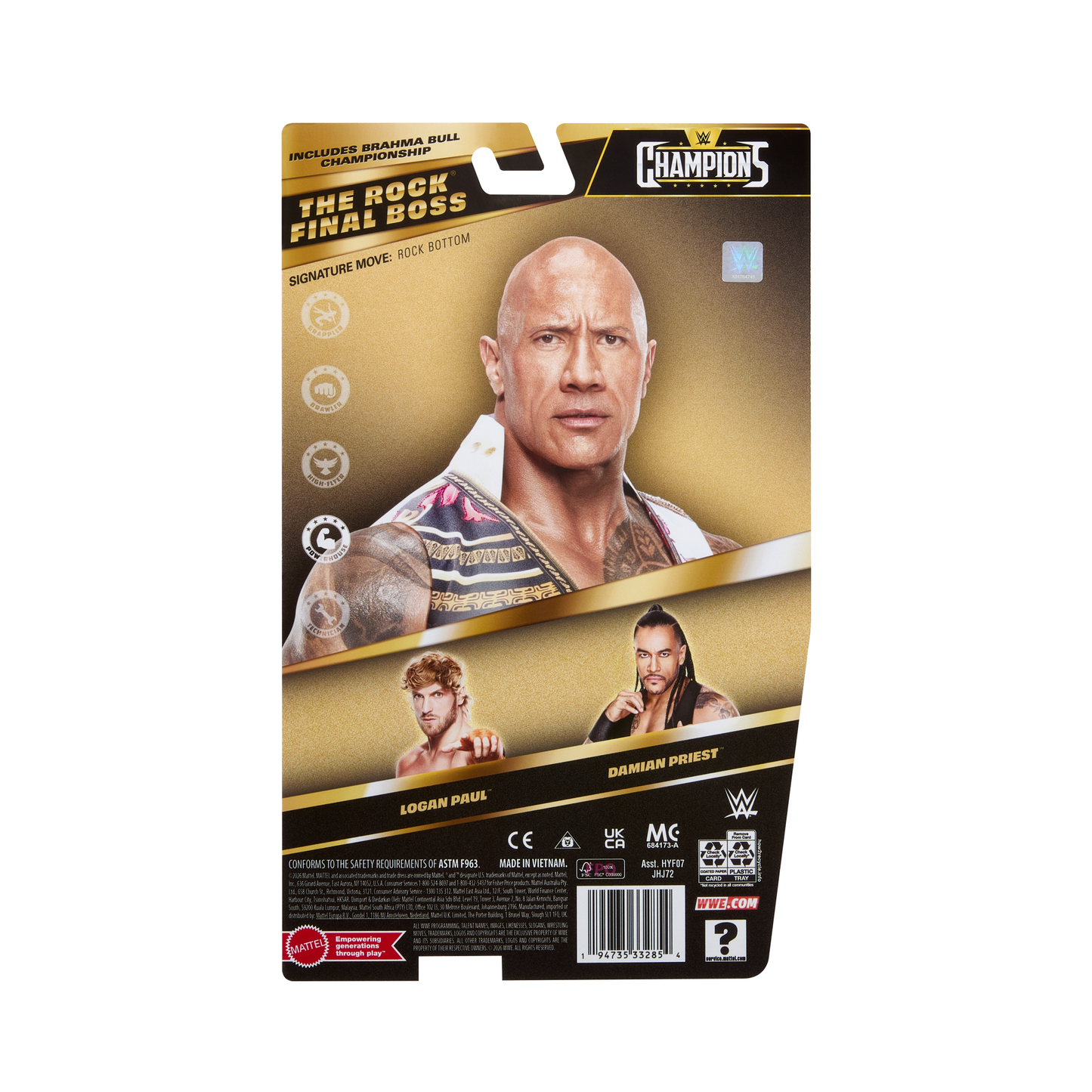2026 WWE Mattel Main Event Champions Series 7 "Final Boss" The Rock