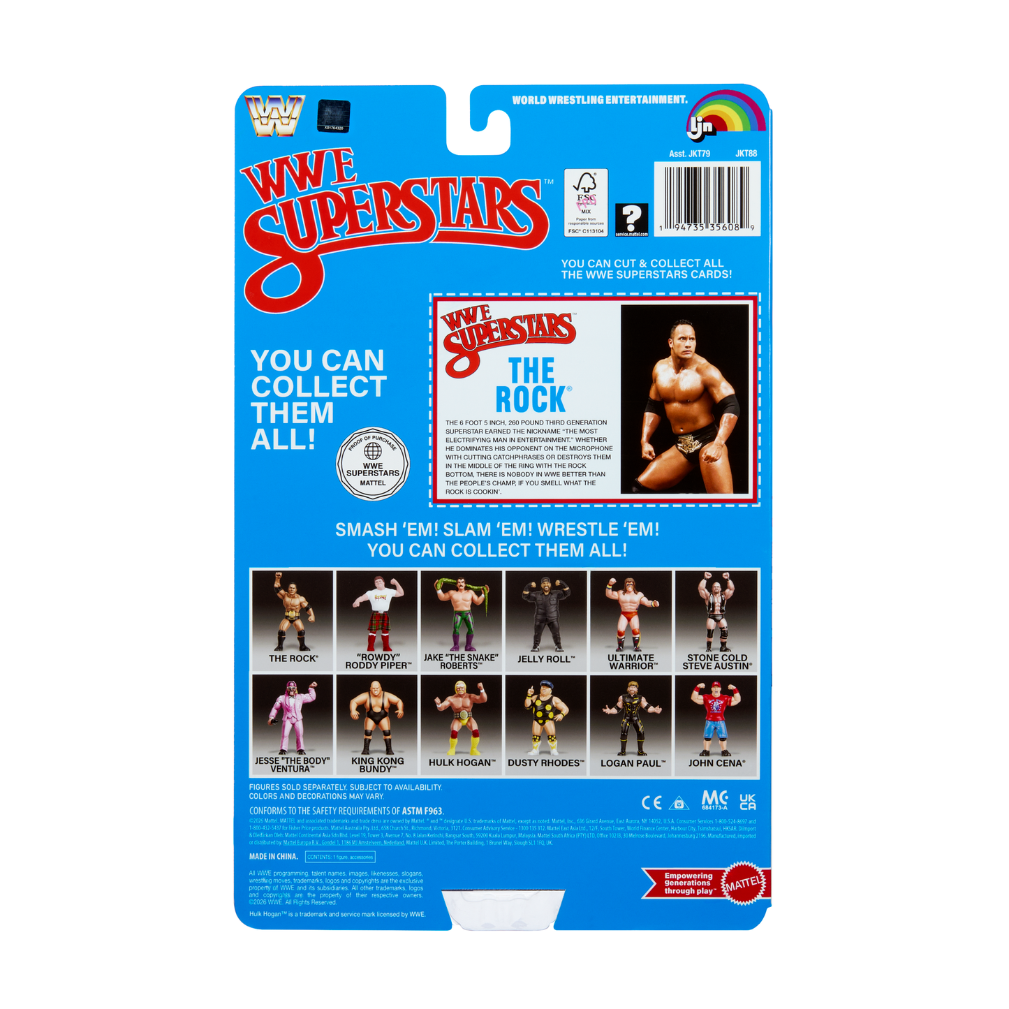 2026 Mattel LJN WWE Superstars Series 3 The Rock [Exclusive, Chase]