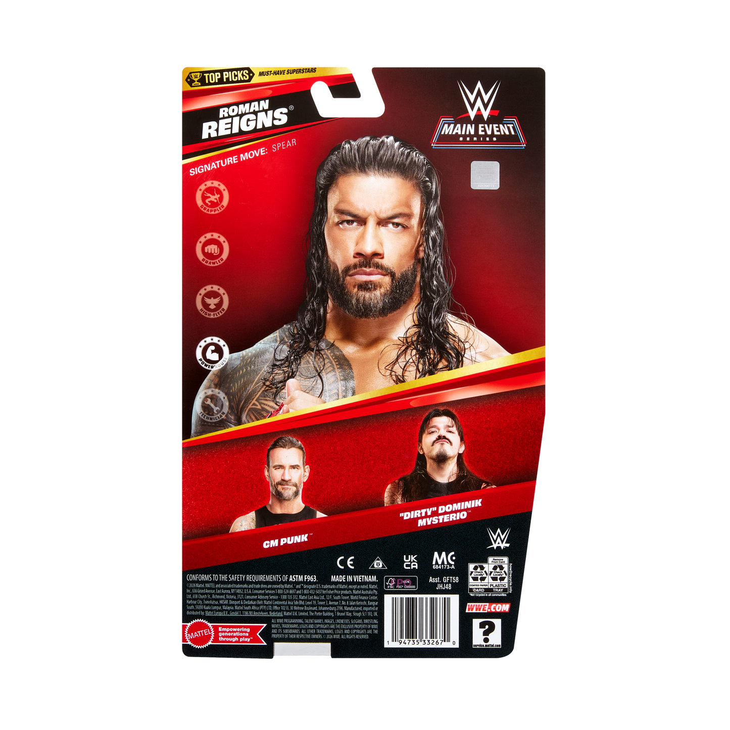 2026 WWE Mattel Main Event Series Top Picks Roman Reigns