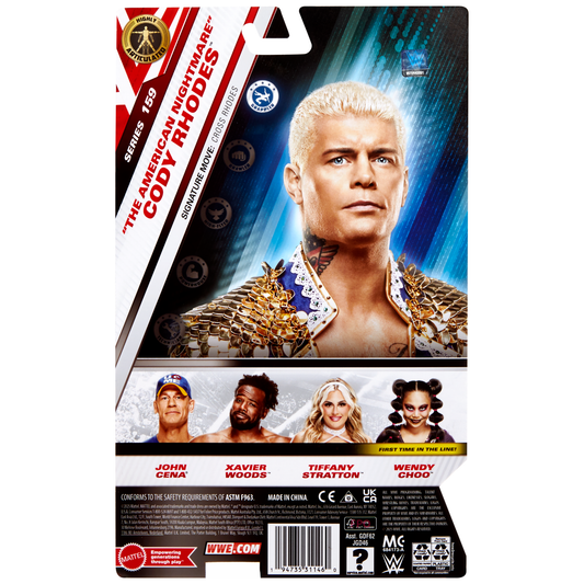 2025 WWE Mattel Main Event Series 159 "The American Nightmare" Cody Rhodes