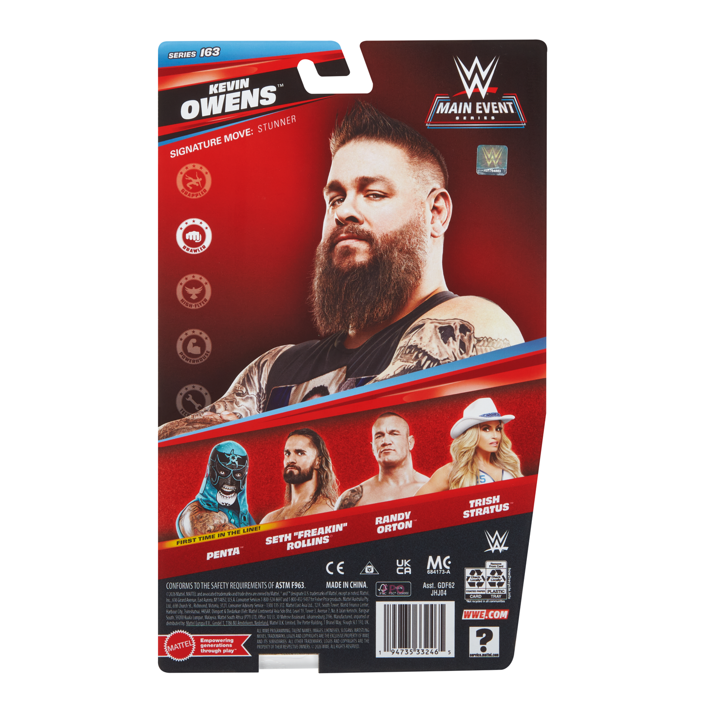 2026 WWE Mattel Main Event Series 163 Kevin Owens