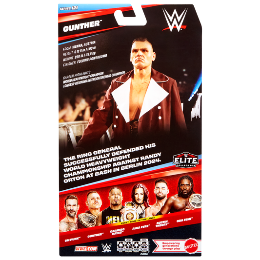 2025 WWE Mattel Elite Collection Series 121 Gunther