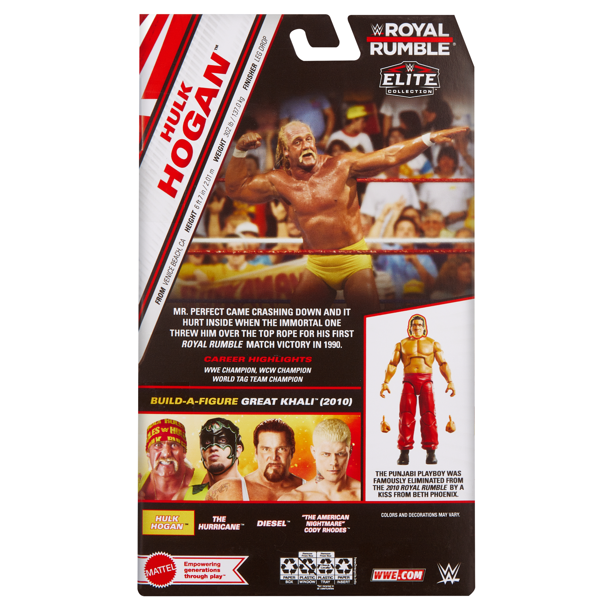 2024 WWE Mattel Elite Collection Royal Rumble Series 6 Hulk Hogan ...