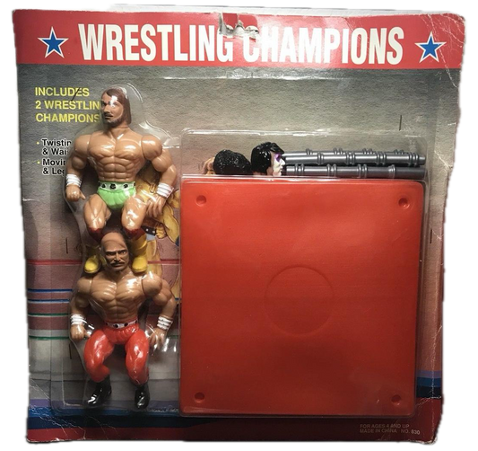 Wrestling Champions Bootleg/Knockoff 2-Pack & Wrestling Ring