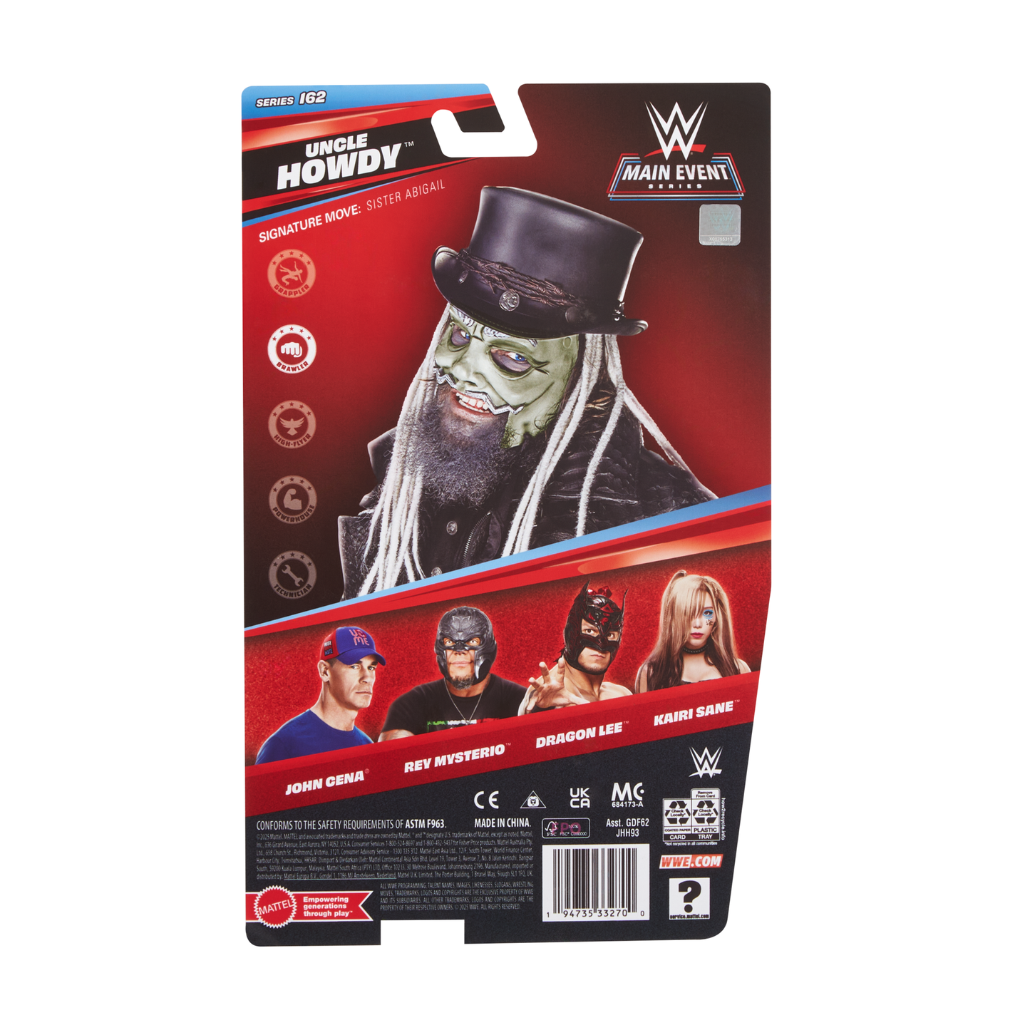 2026 WWE Mattel Main Event Series 162 Uncle Howdy