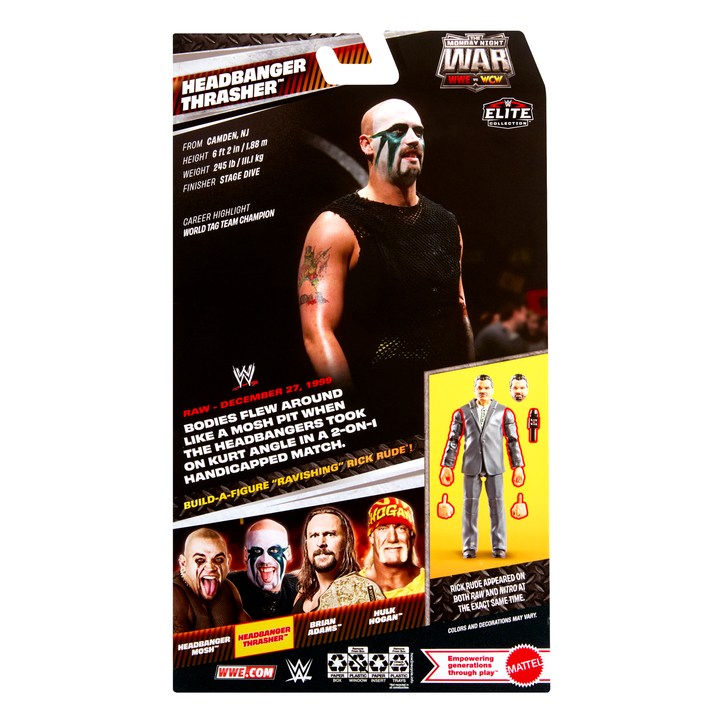 2026 WWE Mattel Elite Collection Monday Night War Series 11 Headbanger Thrasher