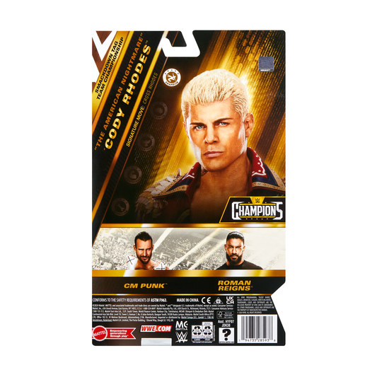 2024 WWE Mattel Main Event Champions Series 4 "The American Nightmare" Cody Rhodes