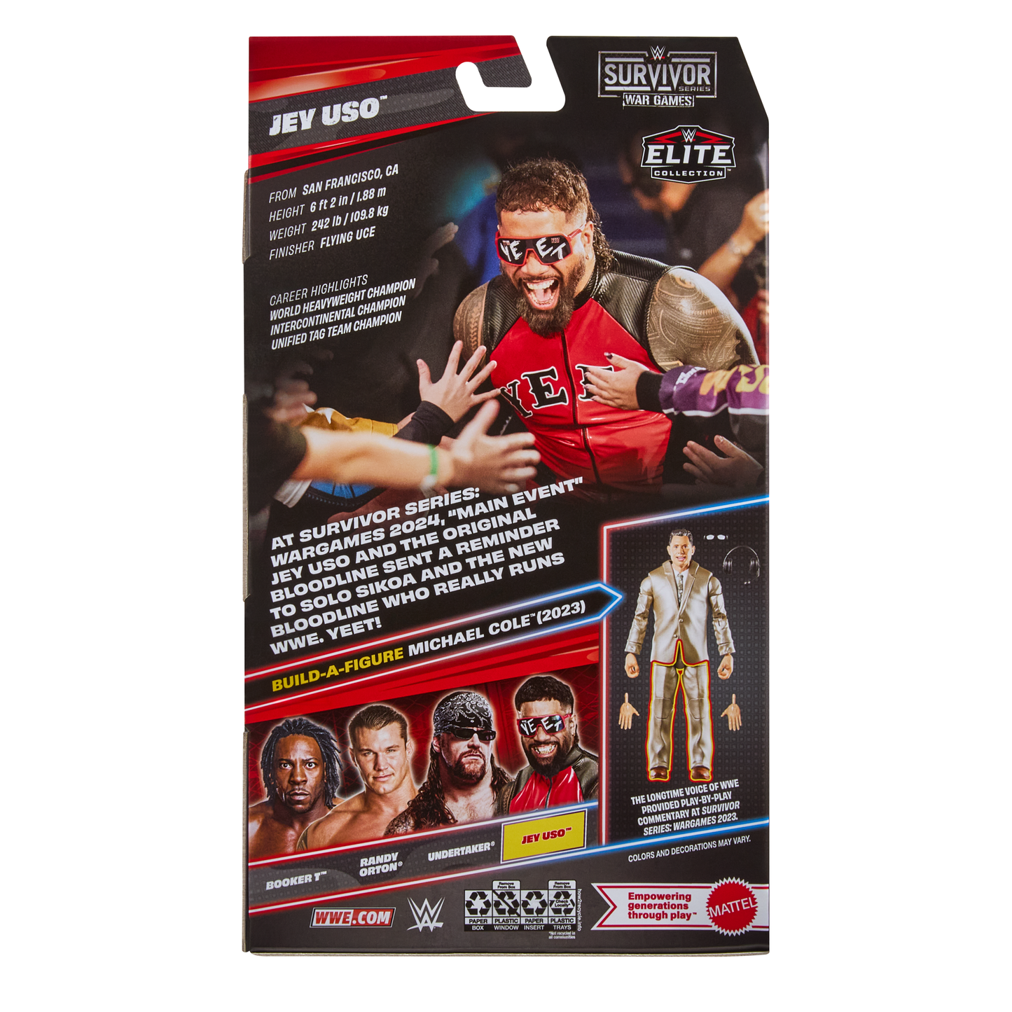 2026 WWE Mattel Elite Collection Survivor Series 9 Jey Uso