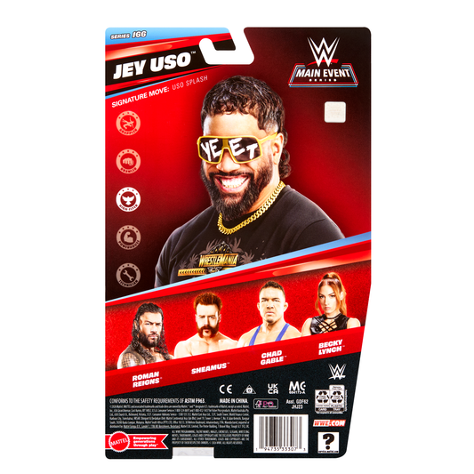 2026 WWE Mattel Main Event Series 166 Jey Uso