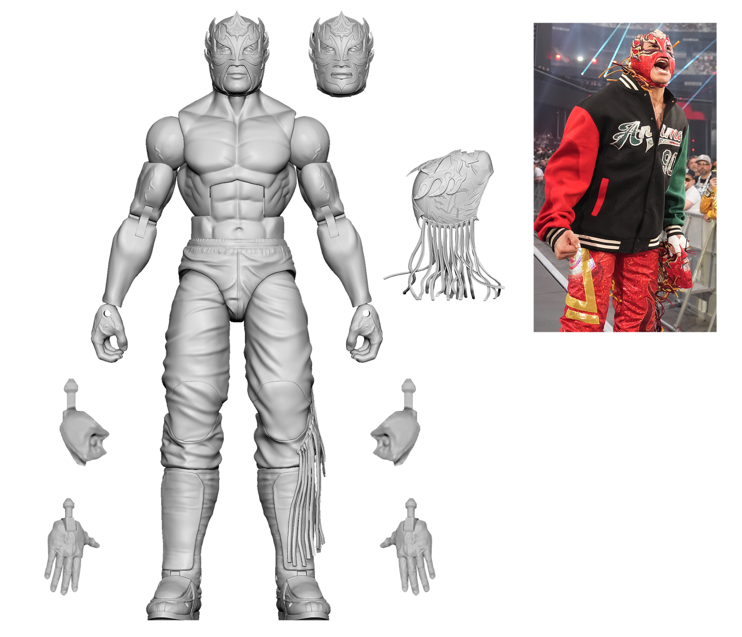 2026 WWE Mattel Elite Collection Ringside Exclusive Defining Moments Rey Fenix