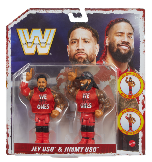 2025 WWE Mattel Ringside Exclusive Bloodline Official Retro Tag Team: The Usos