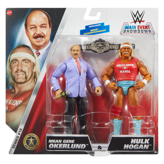 2024 WWE Mattel Main Event Showdown Series 19 Hulk Hogan & Mean Gene Okerlund