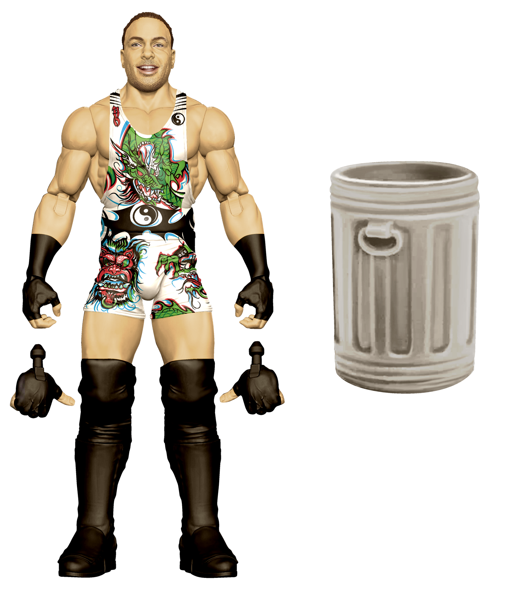 Mattel WWE Rob Van Dam 6 in Action Figure - HDF09 Mattel WWE Rob Van Dam 6 in Action Figure - HDF09
