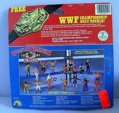 1986 WWF LJN Wrestling Superstars Bendies Tag Team Champions: Iron Sheik & Nikolai Volkoff