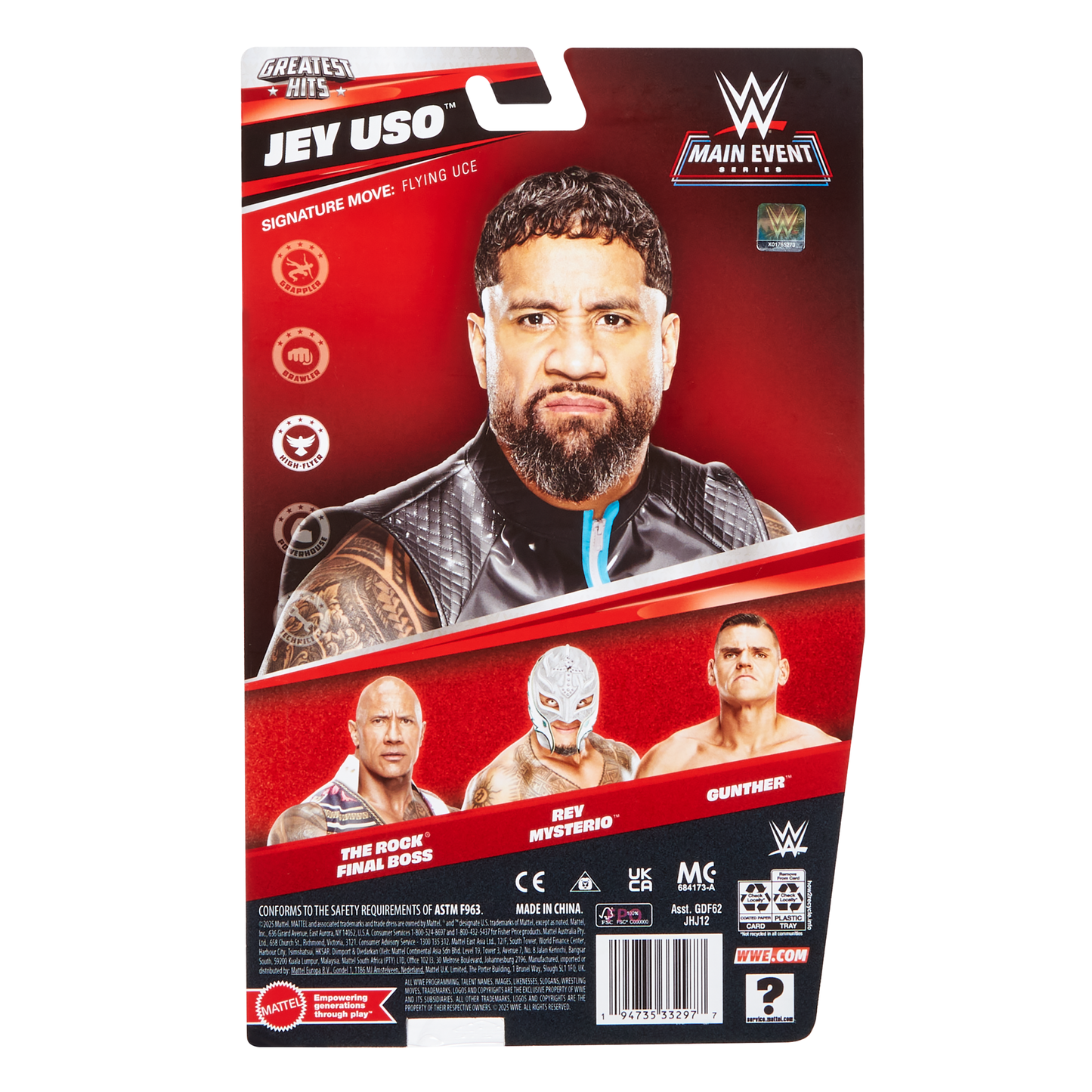 2026 WWE Mattel Main Event Greatest Hits Series 3 Jey Uso