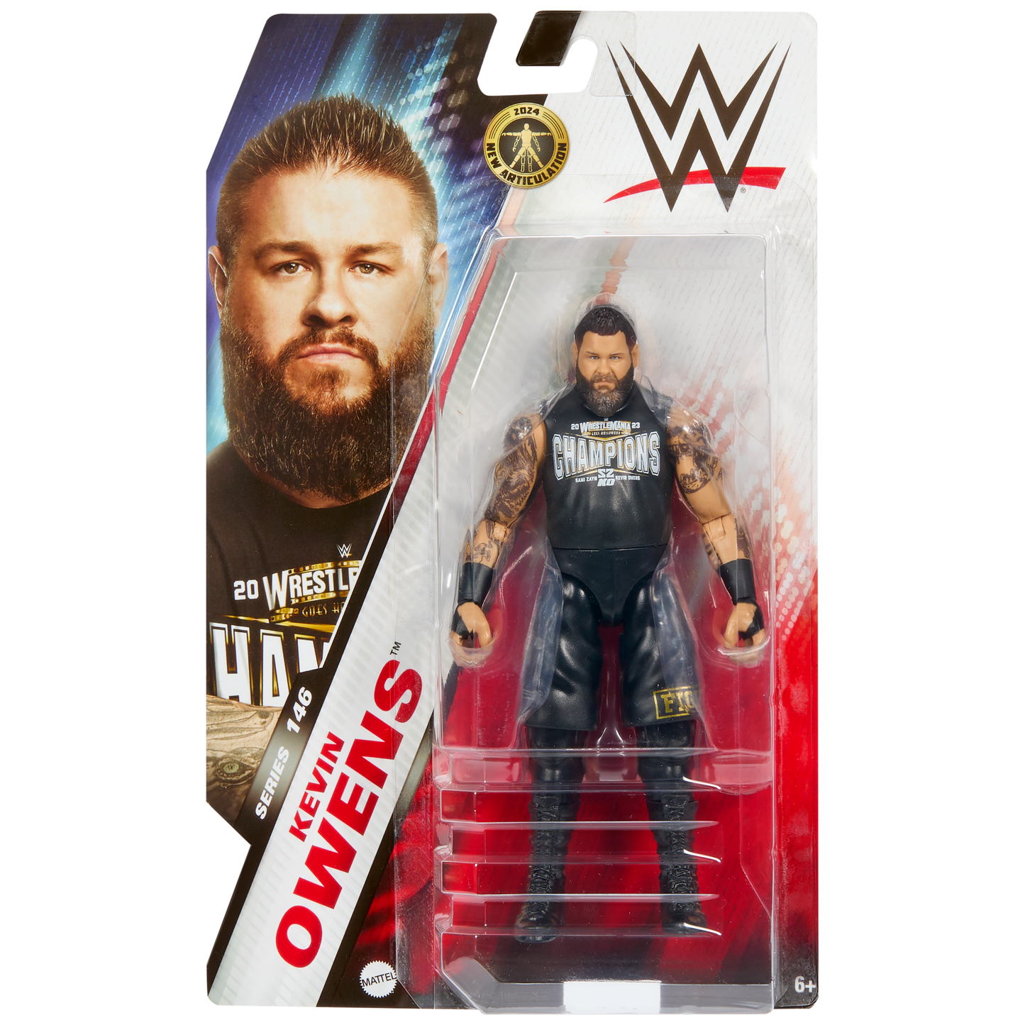 Raro WWE Kevin Owens Mattel Collezione Elite Serie 43 Wrestling Raro WWE Kevin Owens Mattel Collezione Elite Serie 43 Wrestling