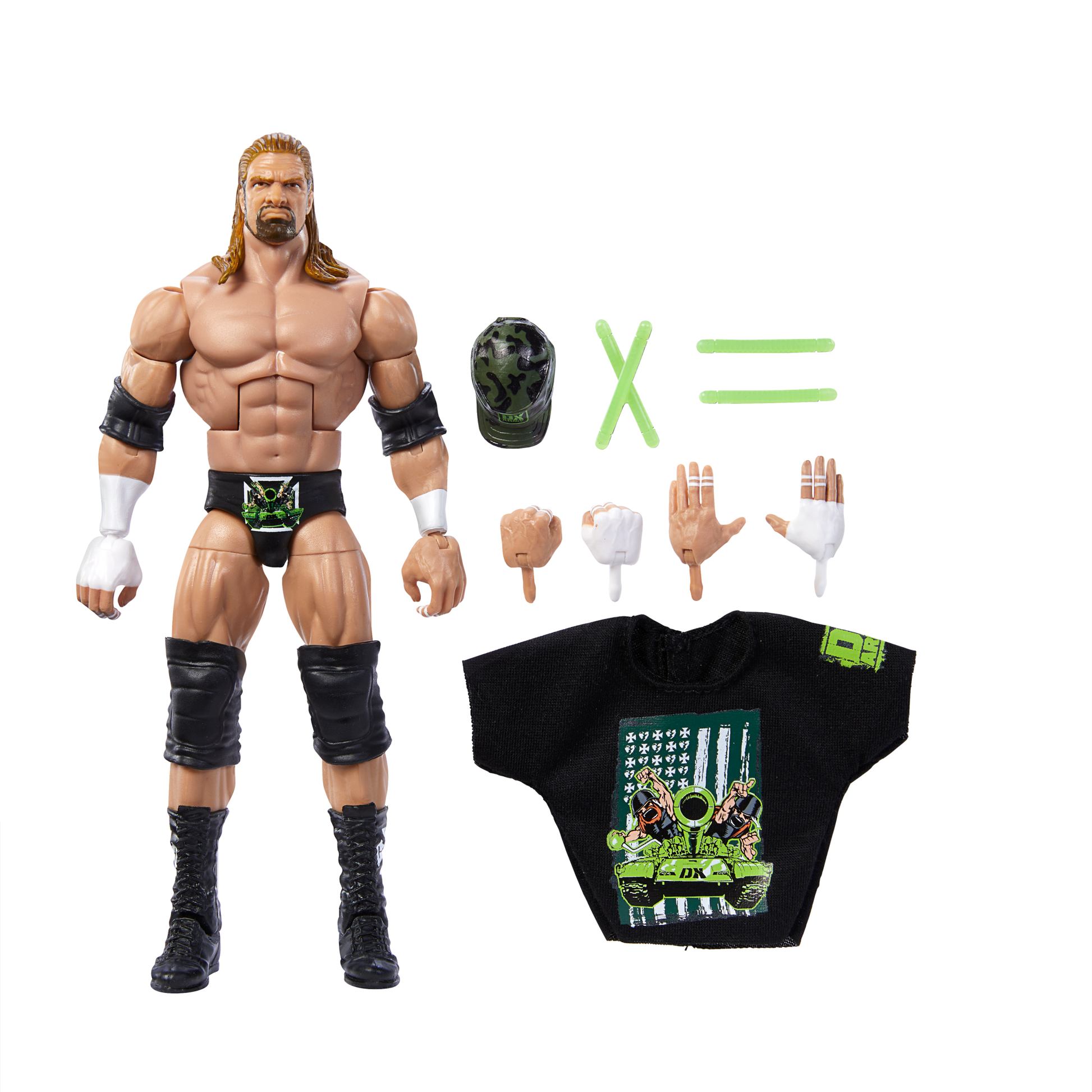 Action Figure WWE Triple H Elite Mattel, Personaggio Da Collezione Snodabile