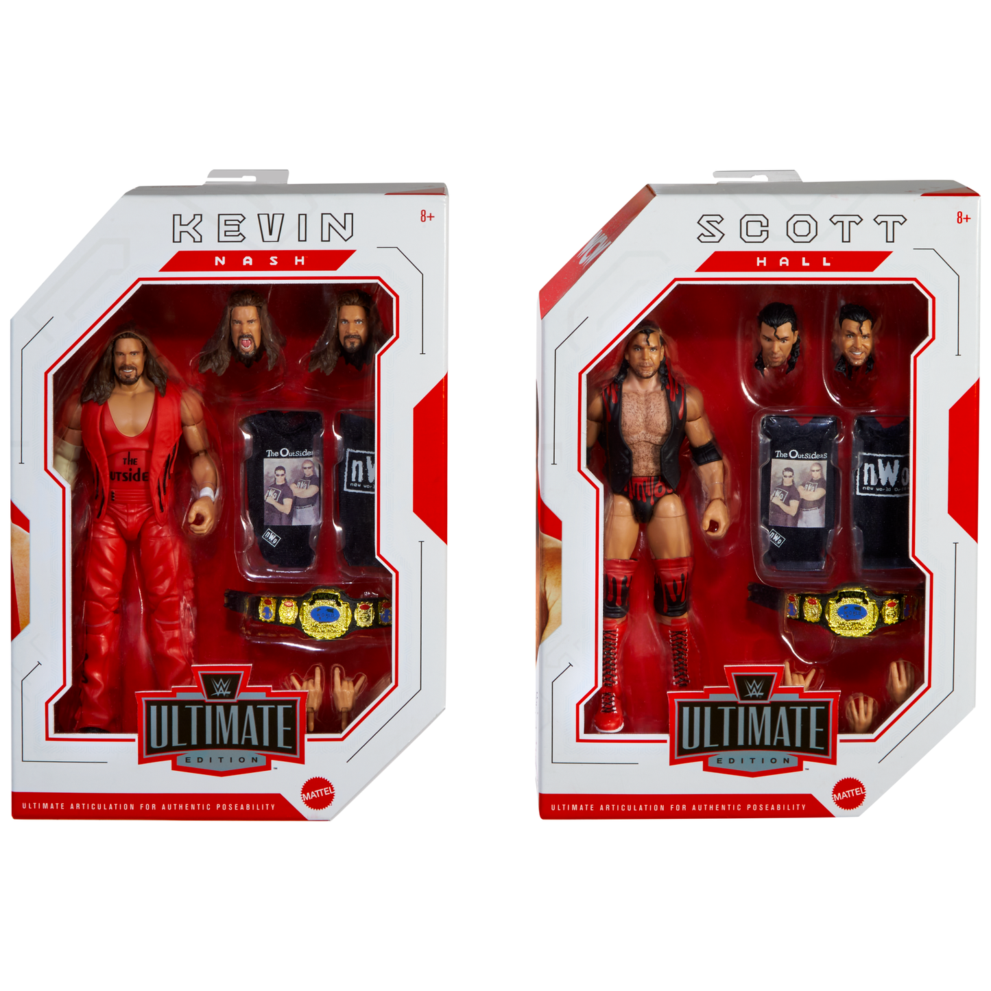 2024 WWE Mattel Ultimate Edition Tag Team The Outsiders: Scott Hall & Kevin Nash [Exclusive]