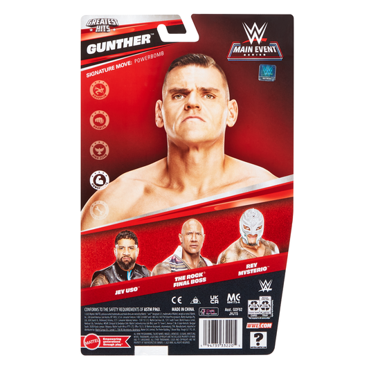 2026 WWE Mattel Main Event Greatest Hits Series 3 Gunther