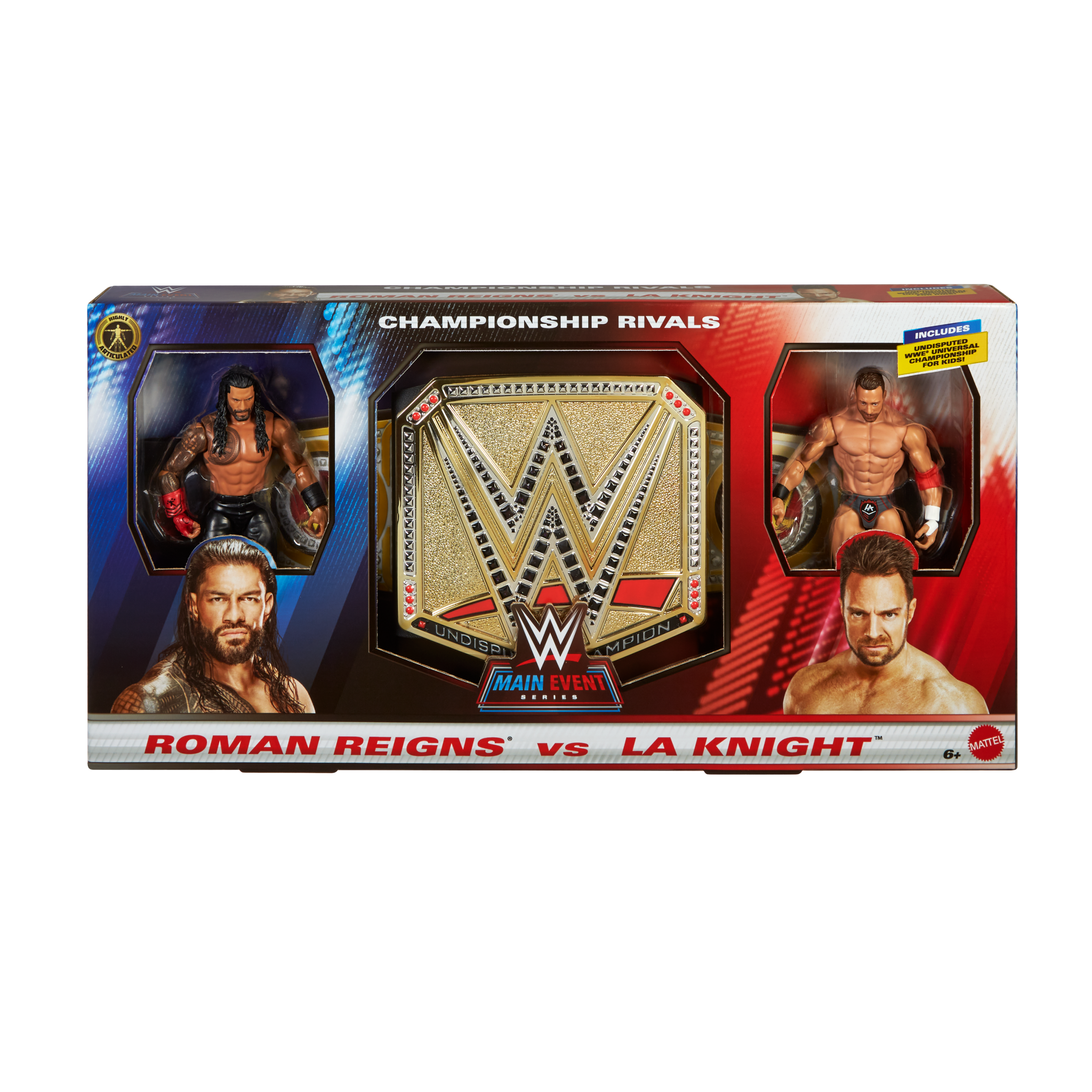 劇レア！ローリングス プラチナラベル&オーバルRセット 2024 WWE Mattel Main Event Championship Rivals Roman Reigns vs. LA