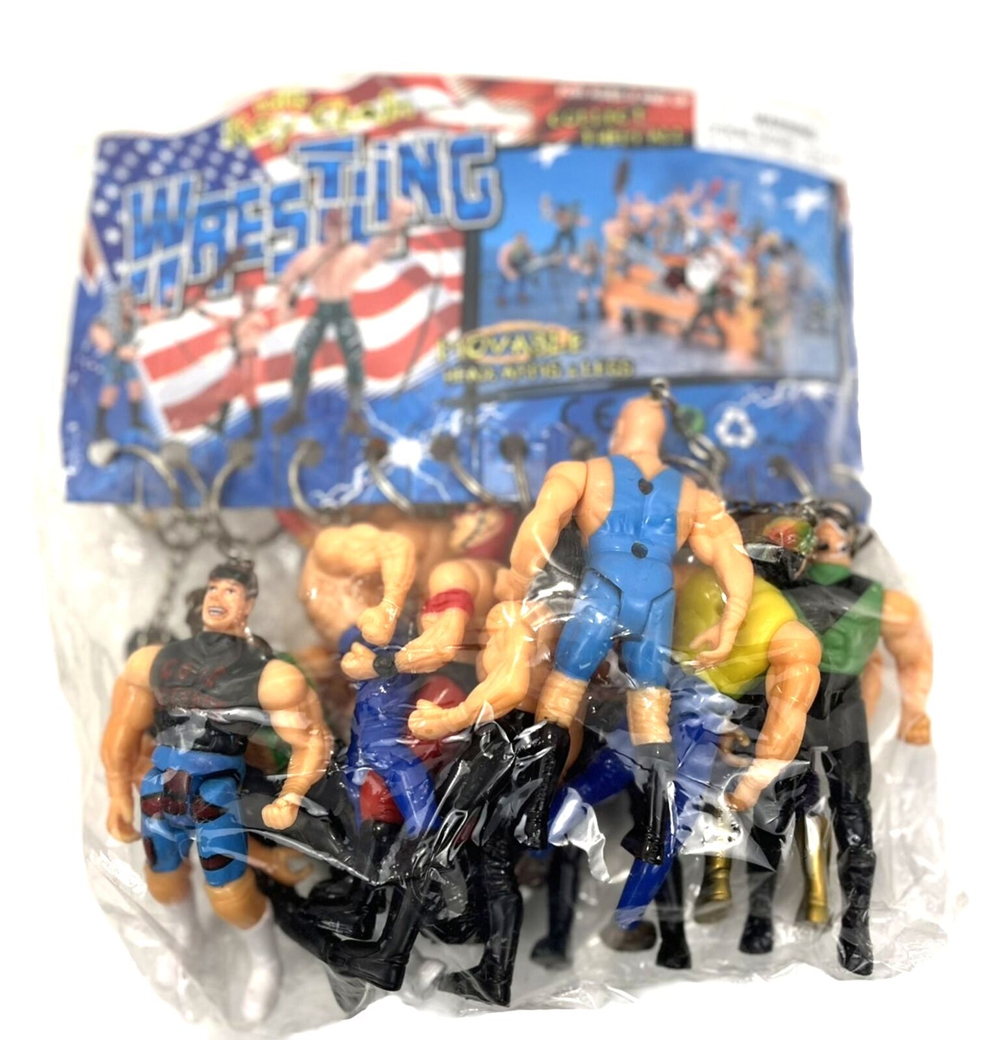 JPW International Bootleg/Knockoff Wrestling Key Chain 12-Pack