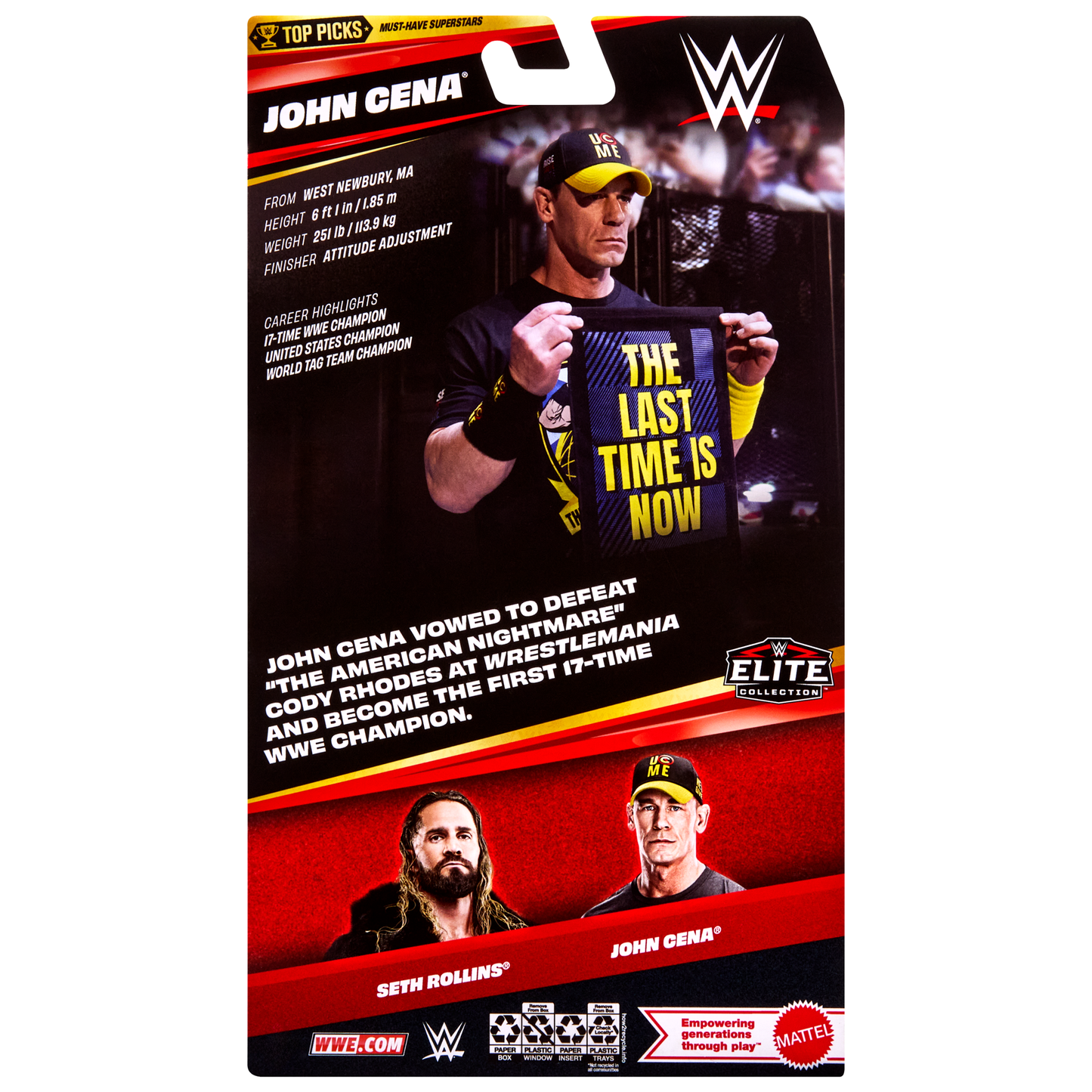 2026 WWE Mattel Elite Collection Top Picks John Cena