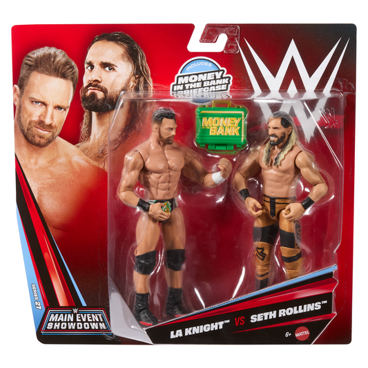 2026 WWE Mattel Main Event Showdown Series 27 LA Knight vs. Seth Rollins