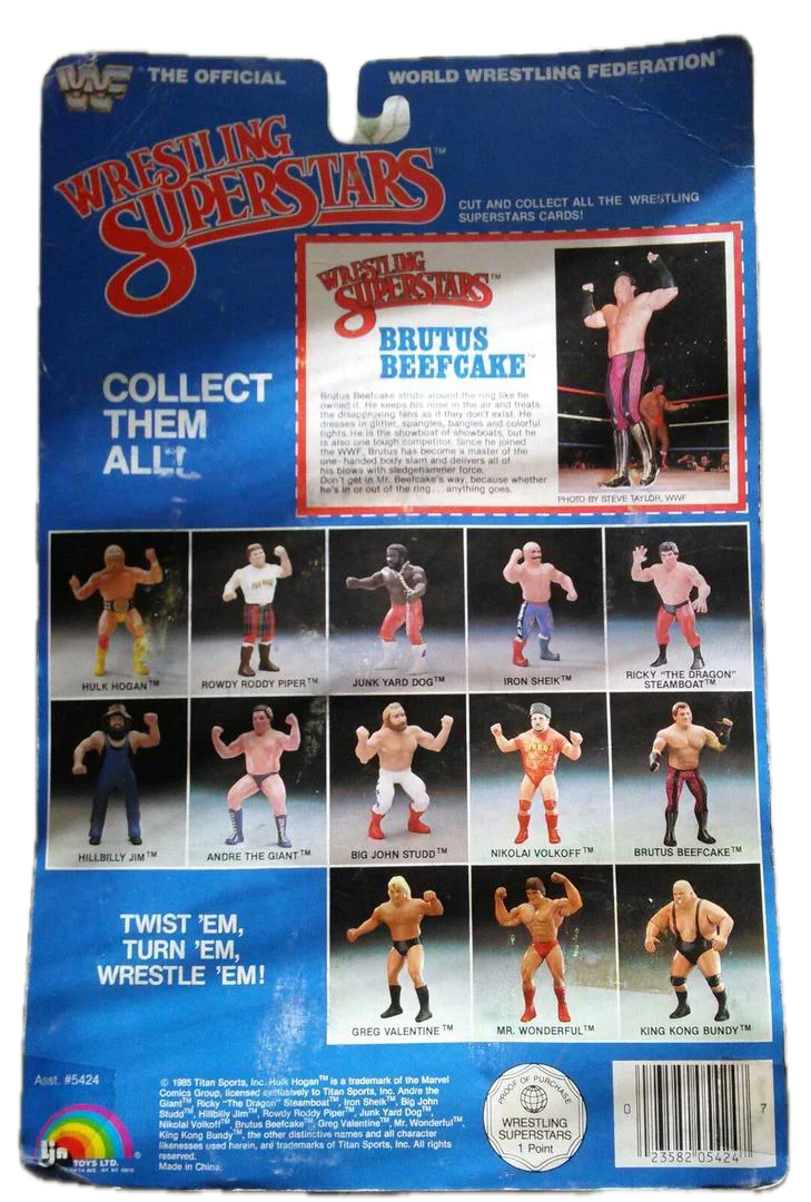 1986 WWF LJN Wrestling Superstars Series 2 Brutus Beefcake