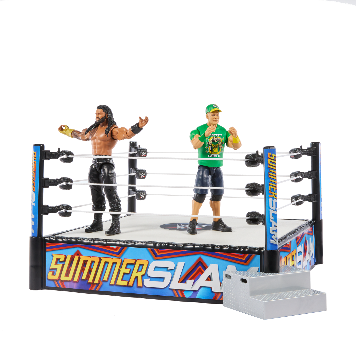 2025 WWE Mattel Wrekkin' Icon vs. Icon Playset [With John Cena & Roman Reigns]