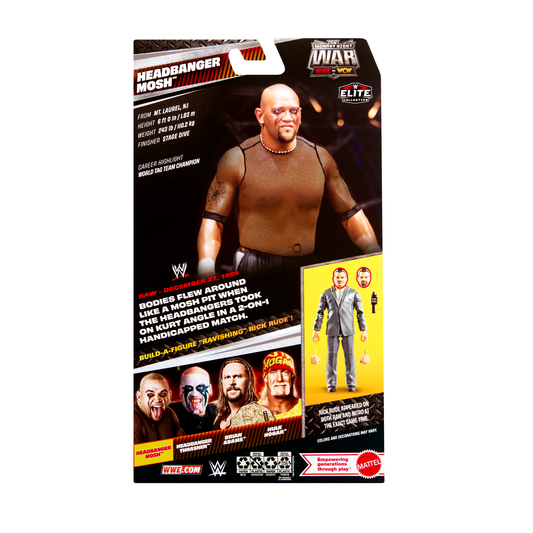 2026 WWE Mattel Elite Collection Monday Night War Series 11 Headbanger Mosh
