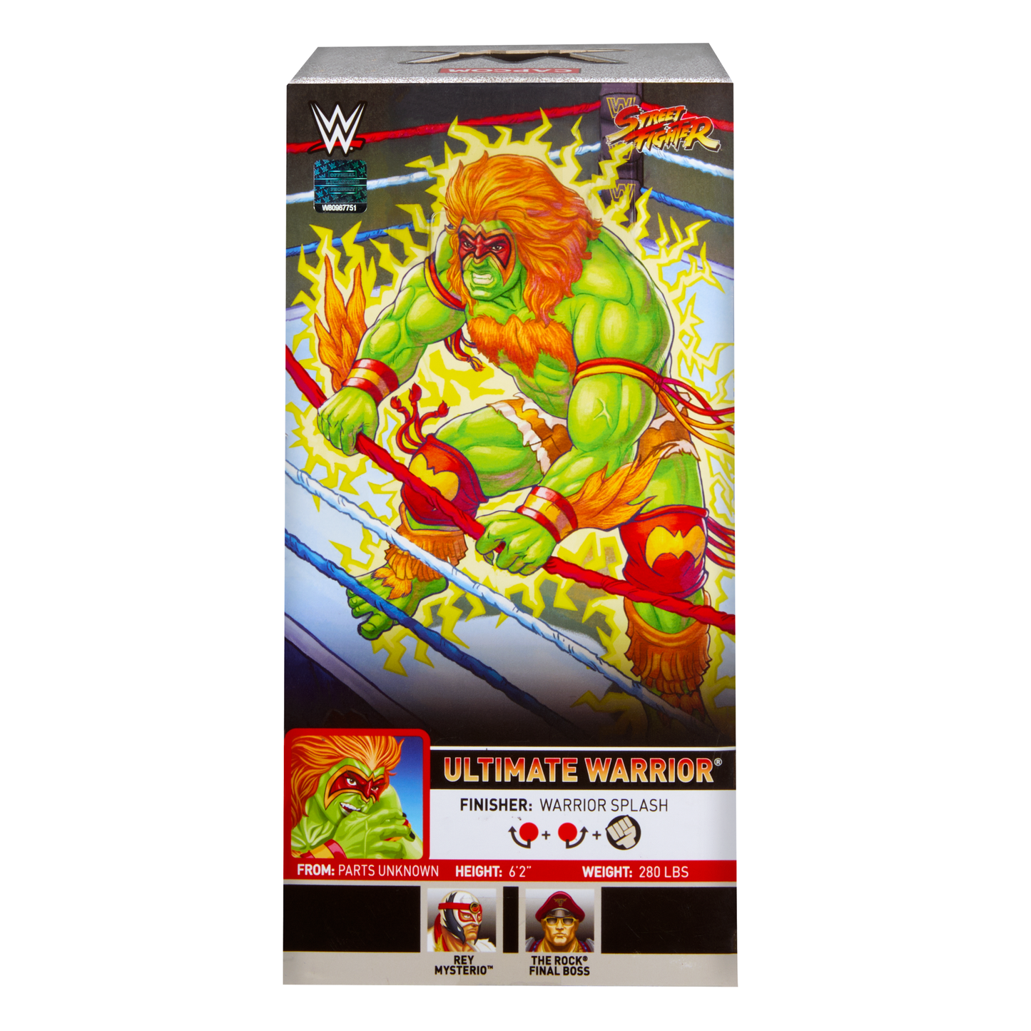 2026 WWE x Street Fighter Elite Collection Series 1 Ultimate Warrior as Blanka [Exclusive]