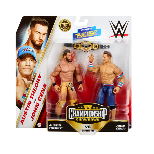 2024 WWE Mattel Basic Championship Showdown Series 17 Austin Theory vs. John Cena