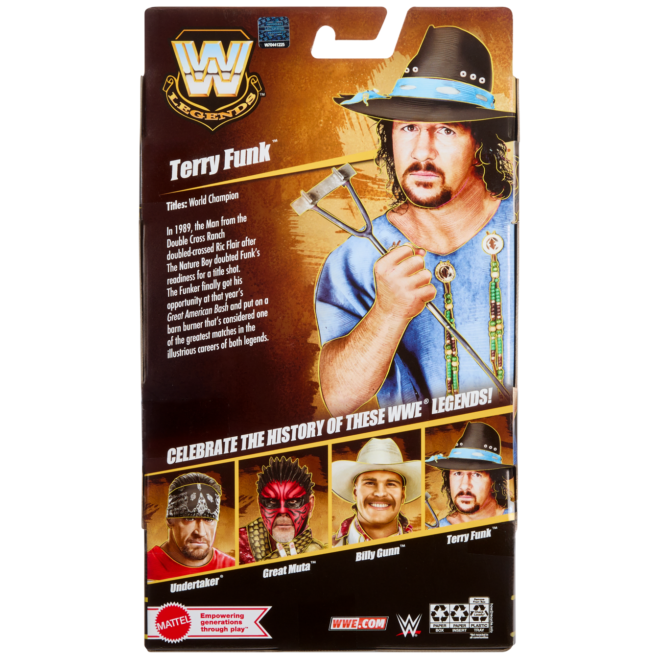 2025 WWE Mattel Elite Collection Legends Series 27 Terry Funk ...