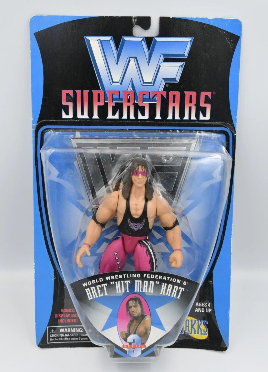 1997 WWF Jakks Pacific Superstars Series 3 Bret "Hit Man" Hart