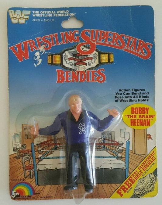 1986 WWF LJN Wrestling Superstars Bendies Series 2 Bobby "The Brain" Heenan