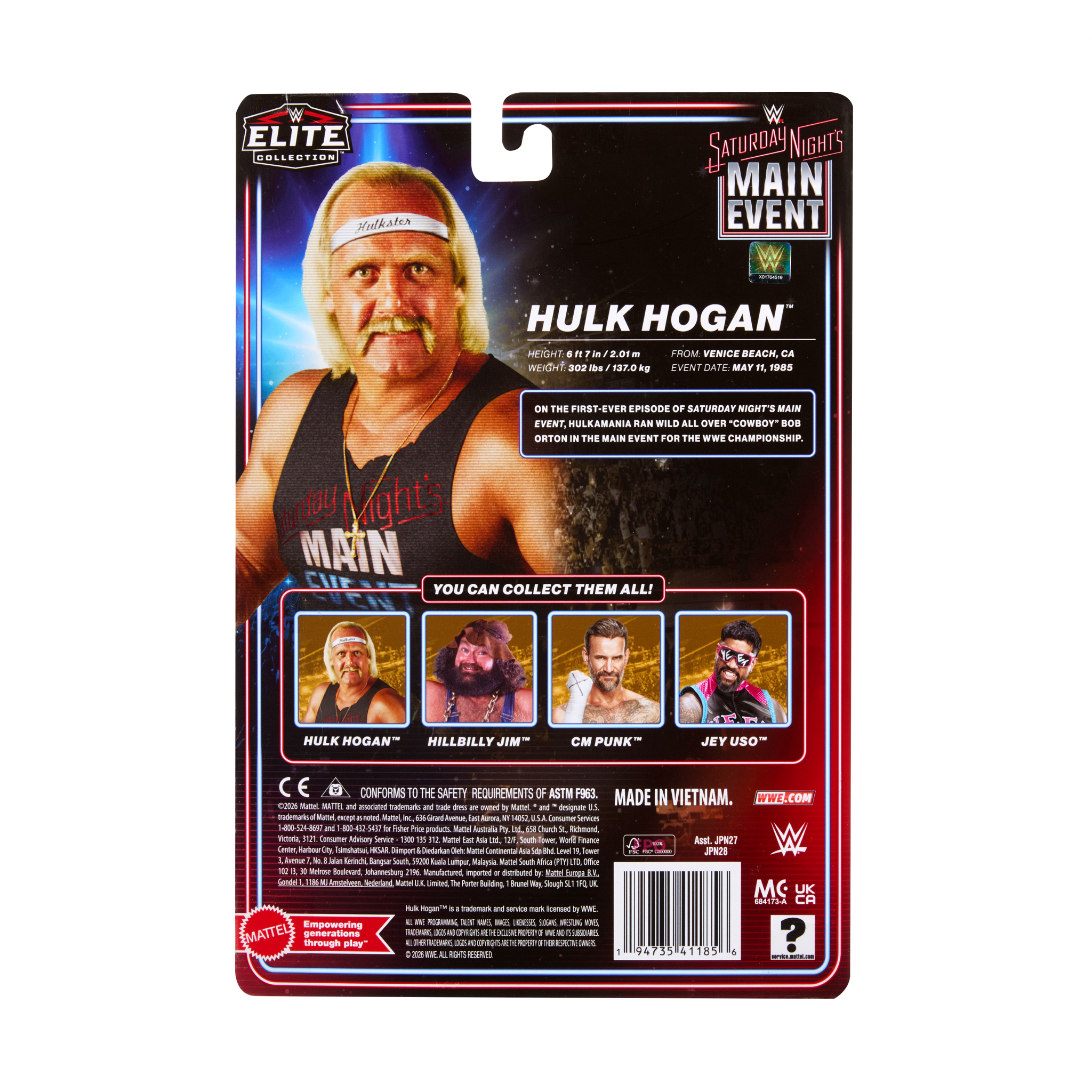 2026 WWE Mattel Elite Collection Saturday Night's Main Event Series 1 ...