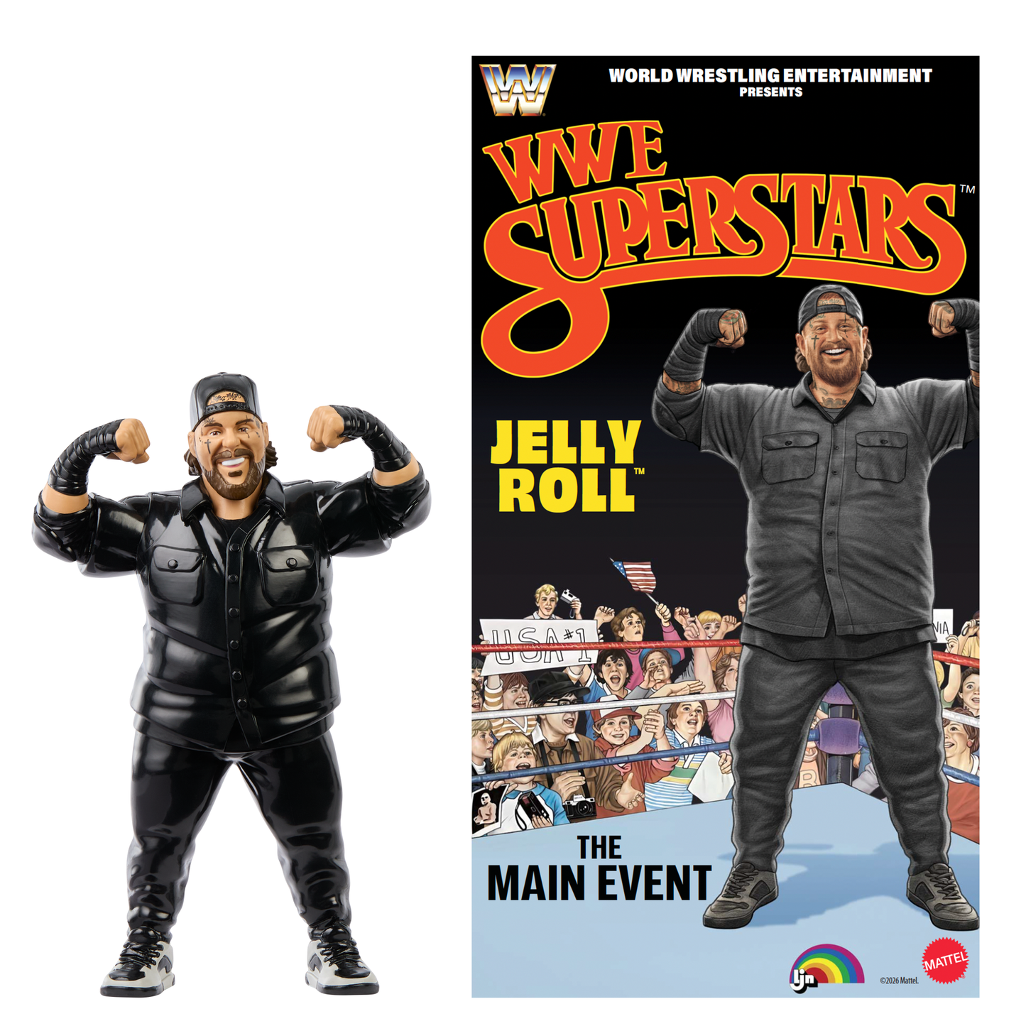 2026 Mattel LJN WWE Superstars Series 3 Jelly Roll [Exclusive]